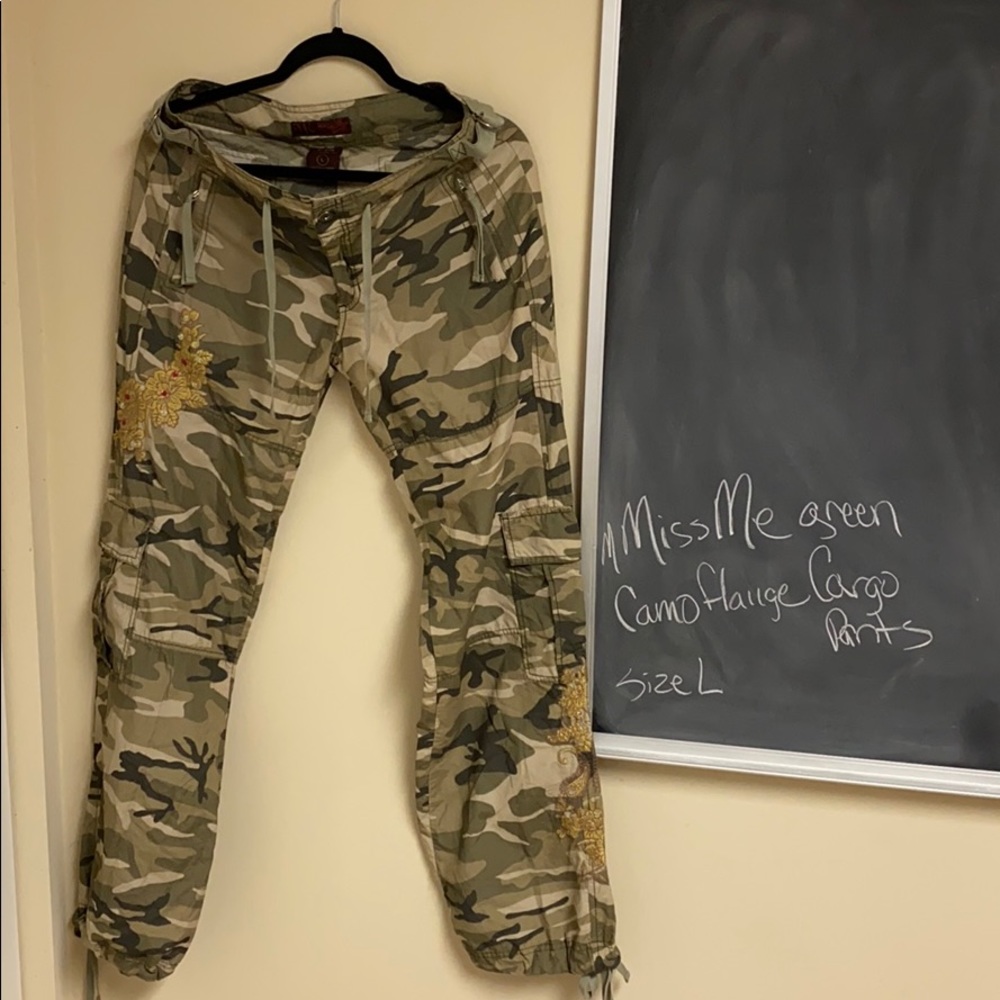Miss Me camo cargo pants